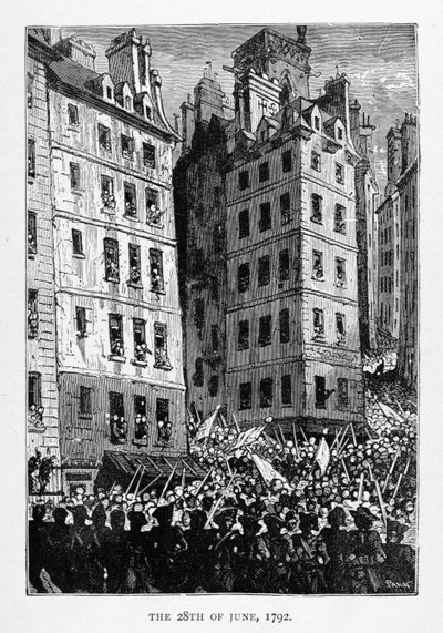 Le 28 juin 1792, gravé par Stéphane Pannemaker, de 