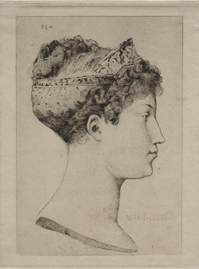 Marie Louise de profil - Jules de Goncourt