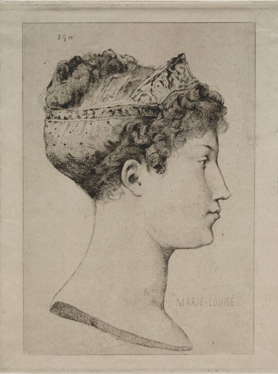 Marie Louise de profil - Jules de Goncourt