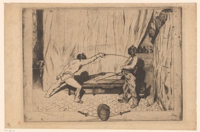 Deux escrimeurs en action - Jules de Goncourt