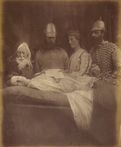 Elaine Et respectueusement ils la portèrent dans la salle - Julia Margaret Cameron