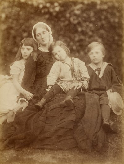 Mme Herbert Duckworth avec Florence Fisher, George Duckworth et Herbert Fisher - Julia Margaret Cameron