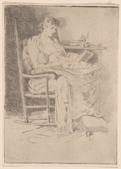 Mère et enfant, n° 2 - Julian Alden Weir