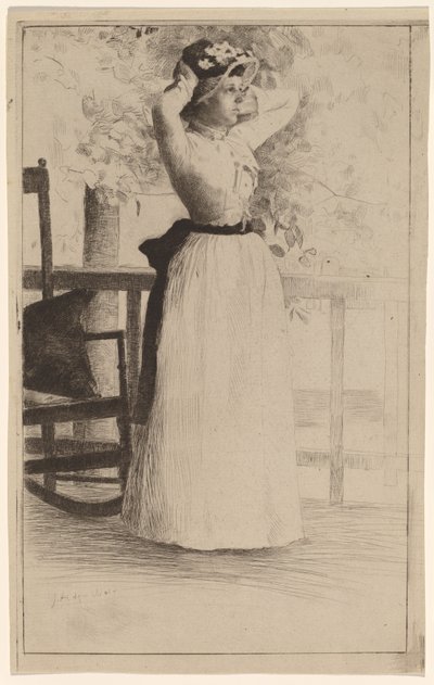 Portrait de Mlle Hoe - Julian Alden Weir