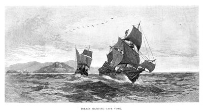 Torres apercevant le cap York, 1606, 1886 - Julian Ashton