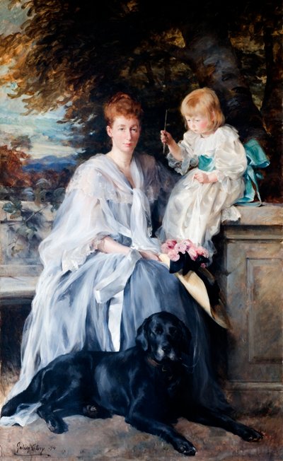 Alice Strong, Mme Godfrey Clark, et son fils - Julian Russell Story