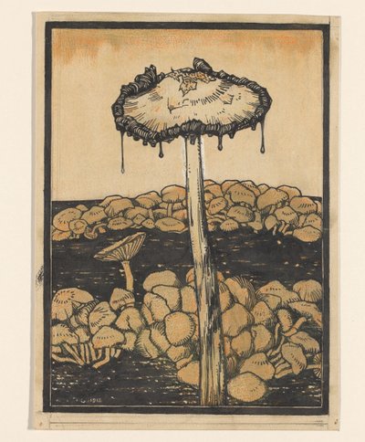 Champignon dégoulinant - Julie de Graag (signed by artist)