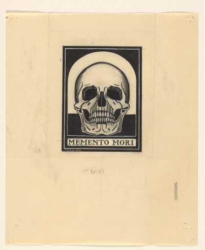Crâne humain (Memento mori) - Julie de Graag (signed by artist)