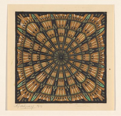 Projet pour un tapis carré - Julie de Graag (signed by artist)