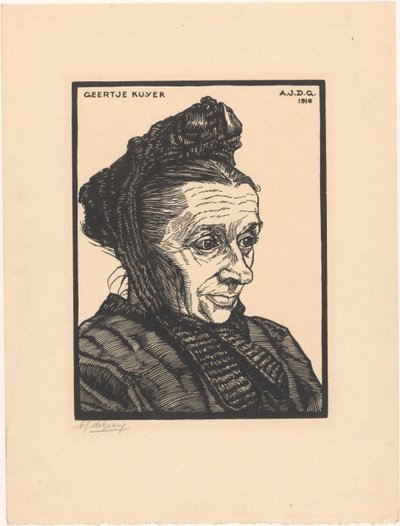 Portrait de Geertje Kuijer - Julie de Graag (signed by artist)