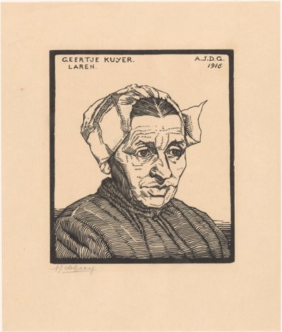 Portrait de Geertje Kuijer - Julie de Graag (signed by artist)