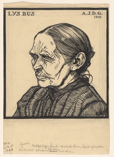 Portrait de Lys Bus - Julie de Graag (signed by artist)