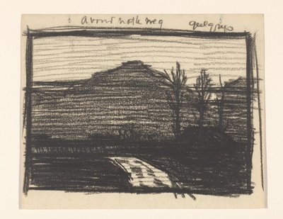 Paysage avec arbres et chemin - Julie de Graag