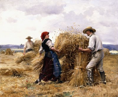 Empilage de foin - Julien Dupre
