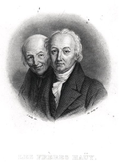 Les frères Hauy: René-Just (1743-1822) et Valentin Hauy (1745-1822) gravé par Alphonse Boilly (1801-67) - Julien Leopold (after) Boilly