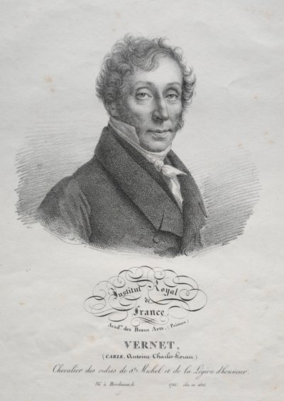 Carl Vernet, vers 1825 - Julien Leopold Boilly