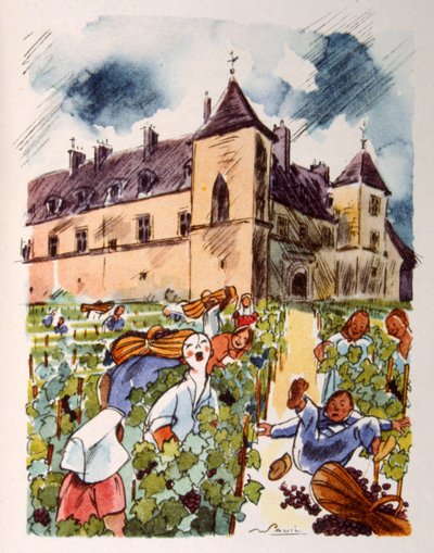 Vignoble français. 1944. Illustration de Julien Pavil - Julien Pavil