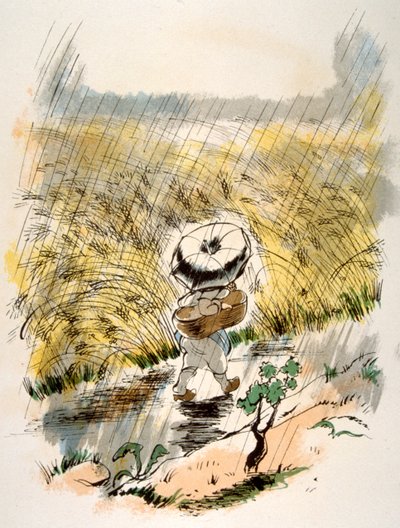 Illustration humoristique de vin 1946 - Julien Pavil