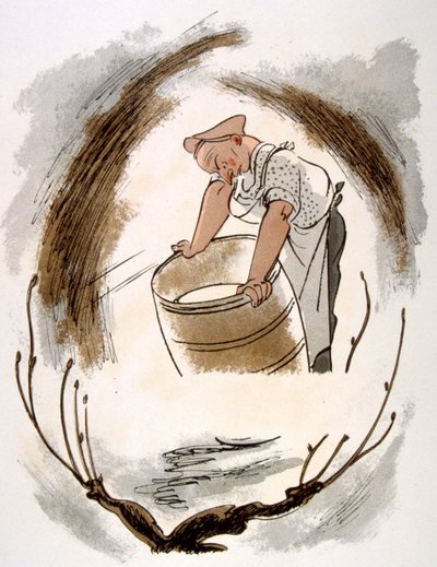 Illustration humoristique de vin 1946 - Julien Pavil