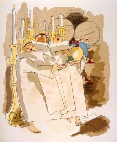 Illustration humoristique de vin 1946. Illustration de Julien Pavil - Julien Pavil