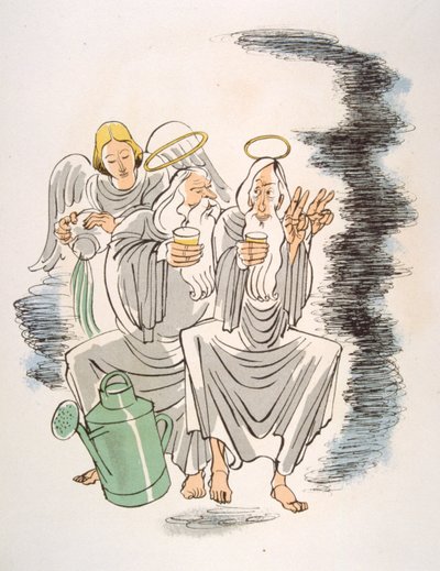 Illustration humoristique de vin 1946. Illustration par Julien Pavil - Julien Pavil