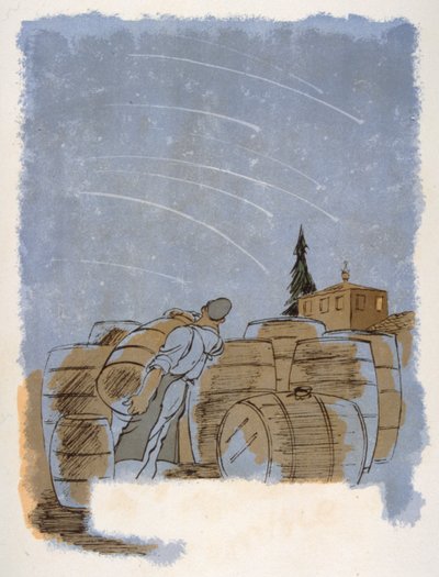Illustration humoristique de vin 1946. Illustration par Julien Pavil - Julien Pavil