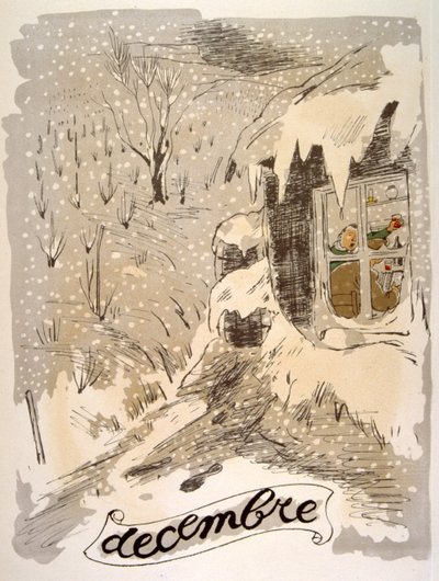 Illustration humoristique de vin 1946. Illustration par Julien Pavil - Julien Pavil