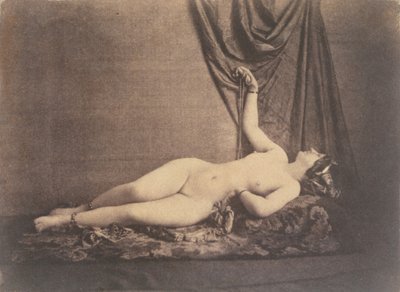 [Nu féminin allongé], vers 1853 - Julien Vallou de Villeneuve