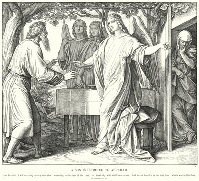 Un fils est promis à Abraham - Julius (after) Schnorr von Carolsfeld