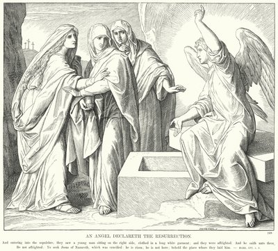 Un ange annonce la résurrection - Julius (after) Schnorr von Carolsfeld