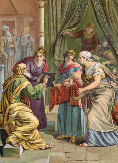 La Naissance de Jean-Baptiste - Julius (after) Schnorr von Carolsfeld