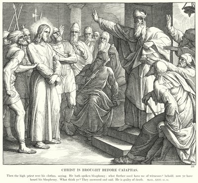 Le Christ est amené devant Caïphe - Julius (after) Schnorr von Carolsfeld