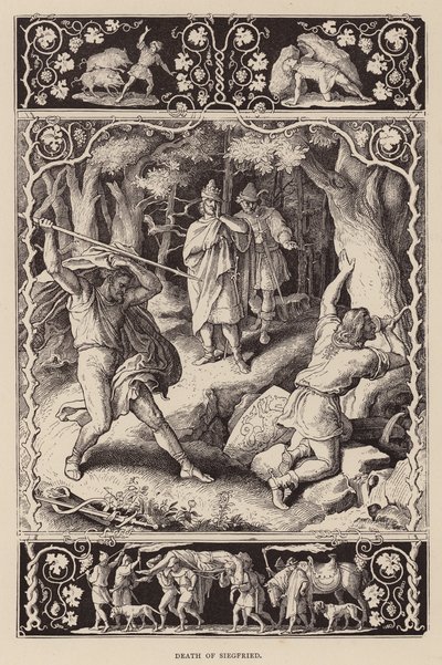Mort de Siegfried - Julius (after) Schnorr von Carolsfeld