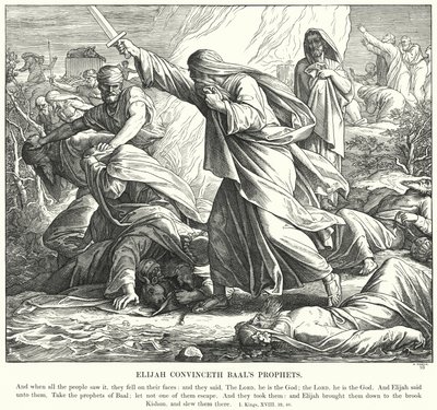 Élie convainc les prophètes de Baal - Julius (after) Schnorr von Carolsfeld