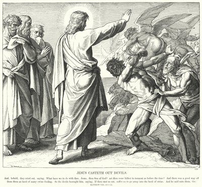 Jésus chasse les démons - Julius (after) Schnorr von Carolsfeld