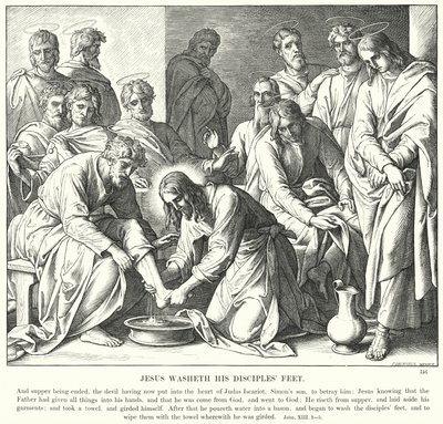 Jésus lave les pieds de ses disciples - Julius (after) Schnorr von Carolsfeld