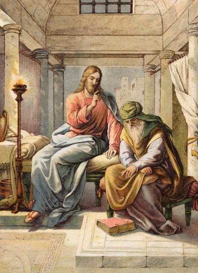 Jésus et Nicodème - Julius (after) Schnorr von Carolsfeld