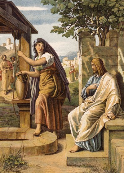 Jésus et la femme de Samarie - Julius (after) Schnorr von Carolsfeld