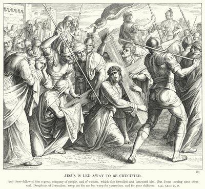 Jésus est conduit pour être crucifié - Julius (after) Schnorr von Carolsfeld