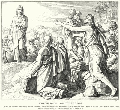 Jean-Baptiste témoigne du Christ - Julius (after) Schnorr von Carolsfeld
