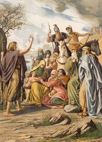 Jean-Baptiste prêchant dans le désert - Julius (after) Schnorr von Carolsfeld