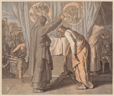 Nathan et David, 2 Samuel, XII, 7 - Julius (after) Schnorr von Carolsfeld