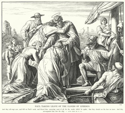 Paul prend congé des anciens d