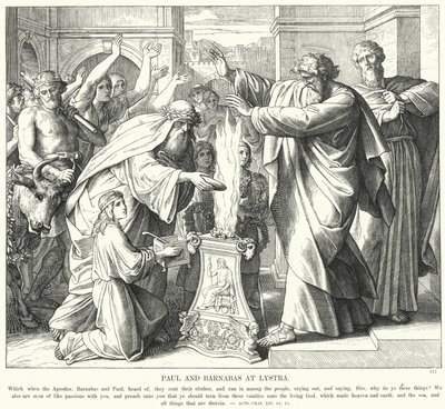 Paul et Barnabas à Lystre - Julius (after) Schnorr von Carolsfeld