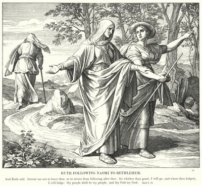 Ruth suivant Naomi à Bethléem - Julius (after) Schnorr von Carolsfeld