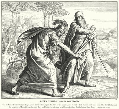 La destitution de Saül annoncée - Julius (after) Schnorr von Carolsfeld