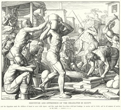 Servitude et oppression des Israélites en Égypte - Julius (after) Schnorr von Carolsfeld