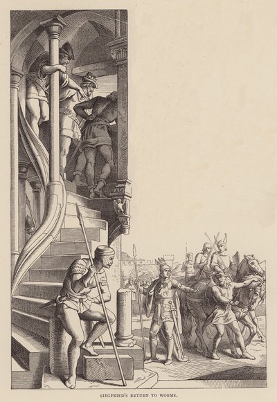 Le Retour de Siegfried à Worms - Julius (after) Schnorr von Carolsfeld