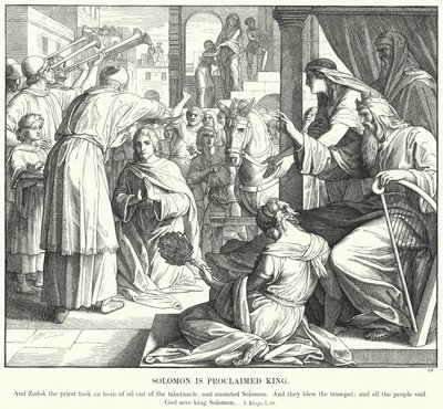 Salomon est proclamé roi - Julius (after) Schnorr von Carolsfeld