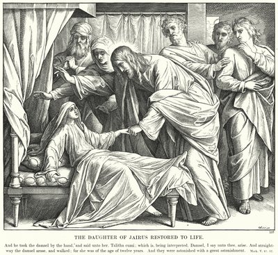 La Fille de Jaïrus ressuscitée - Julius (after) Schnorr von Carolsfeld